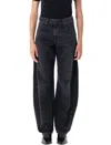 Levi's Baggy Dad High Rise Barrel Jeans In Rebel Edge In Black