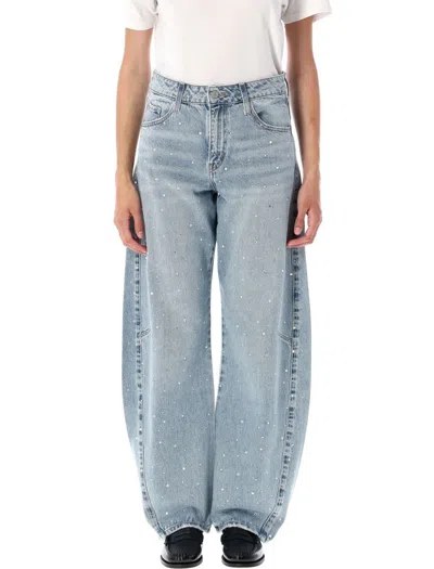 Levi's Baggy Dad Barrel Crystals Jeans In Blue
