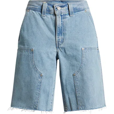 Levi's Baggy Dad Utility Shorts In Blue