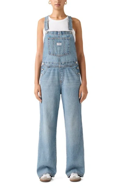 Levi's Baggy Denim Overalls In Blue