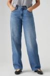 Levi's Baggy High Waist Wide Leg Cotton & Linen Dad Jeans