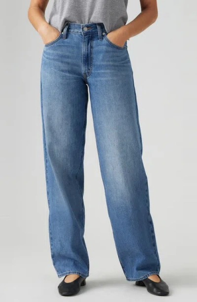 Levi's Baggy High Waist Wide Leg Cotton & Linen Dad Jeans