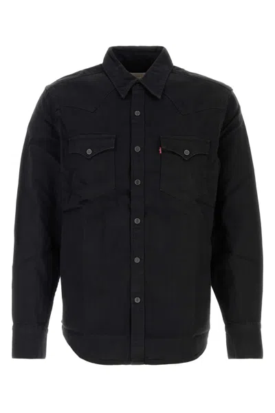 Levi's Barstow Denim Shirt In Black