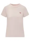Levi's Basic T-shirt With Embroidered Patch In Potpourri Cotton