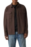 Levi's Bayview Soft Worker Cotton Button-up Overshirt In Brown