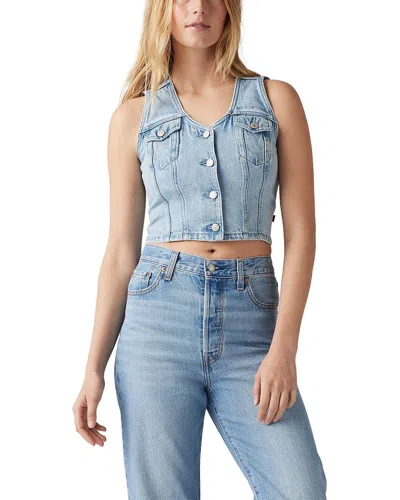 Levi's Bella Denim Corset In Blue