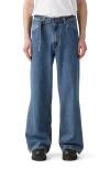 Levi's Belted Twisted Baggy Straight Leg Jeans In Blue