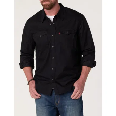 Levi's Big & Tall Classic Western Black Rinse Shirt