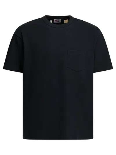 Levi's Logo-embroidered Crewneck T-shirt In Black