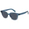 Levi's Blue Square Unisex Sunglasses Lv 1010/s 0pjp/ku 48