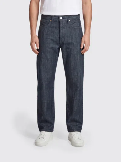 Levi's Blue Tab Straight Fit Cotton Denim Jeans With A Five-pocket Design