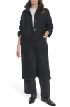 Levi's Bouclé Longline Cocoon Car Coat In Black