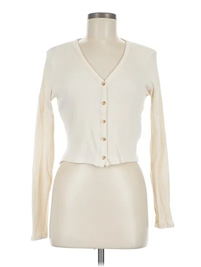 Pre-owned Levi's Cardigan Sweater In Ivory