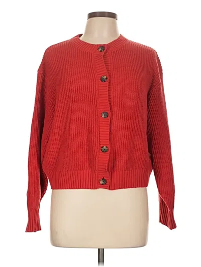 Pre-owned Levi's Cardigan Sweater In Red