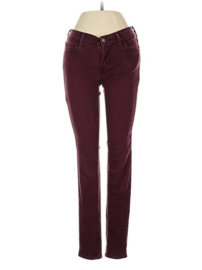 Pre-owned Levi's Casual Pants In Burgundy