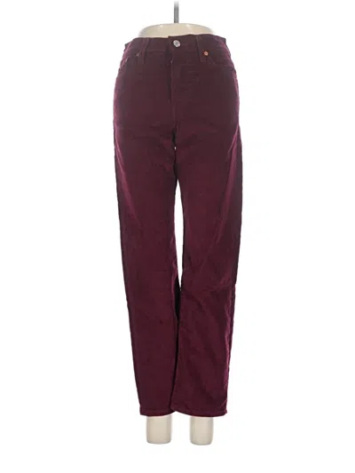 Pre-owned Levi's Casual Pants In Burgundy