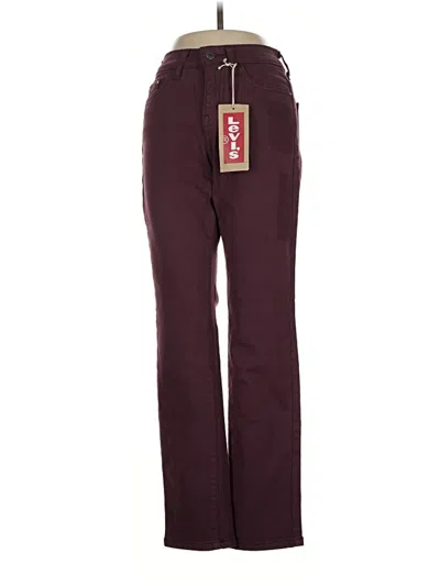 Pre-owned Levi's Casual Pants In Burgundy