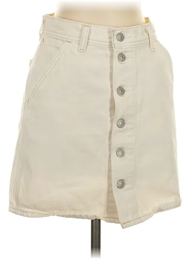 Pre-owned Levi's Casual Skirt In Ivory