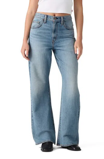 Levi's Cinch High Waist Flare Jeans In Blue
