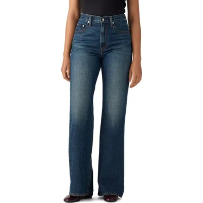 Levi's Cinch High Waist Flare Jeans In Blue