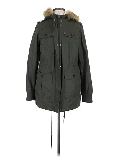 Pre-owned Levi's Coat In Green