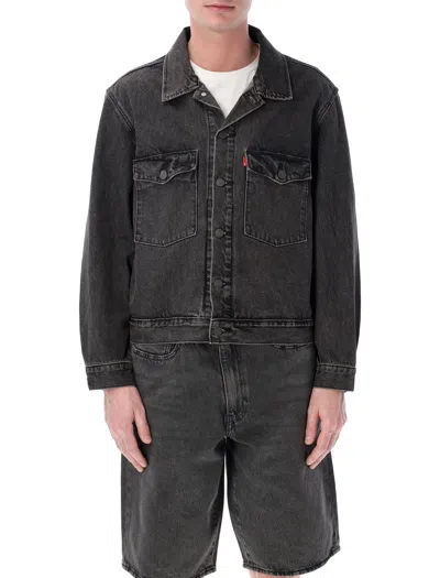 Levi's Denim Trucker Jacket In Black