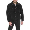 Levi's Corduroy & Faux Shearling Depot Jacket In Black