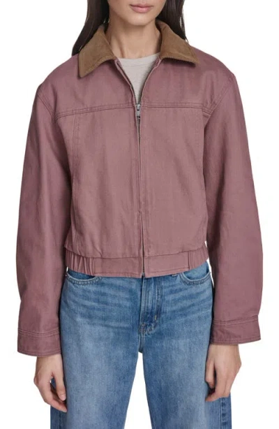Levi's Corduroy Collar Chore Jacket In Pink