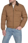 Levi's Corduroy Collar Midweight Quilted Jacket In Brown