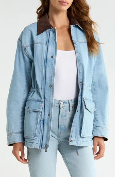 Levi's Corduroy Collar Military Jacket In Blue