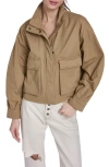 Levi's Crop Surplus Jacket In Brown