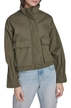 Levi's Crop Surplus Jacket In Green