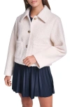 Levi's Cropped Bouclé Jacket In White