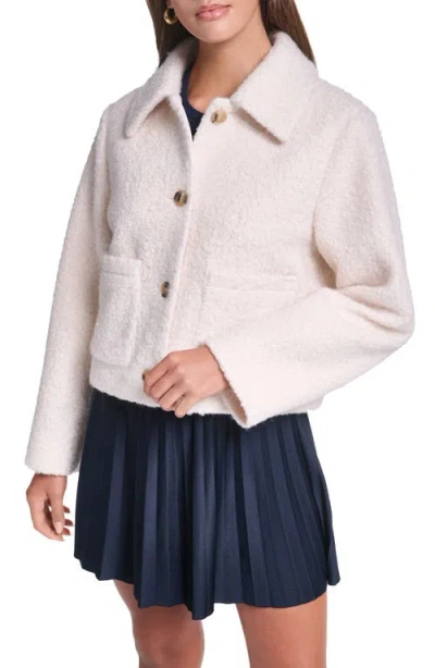Levi's Cropped Bouclé Jacket In White