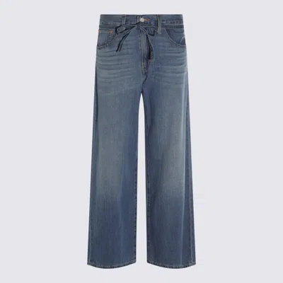 Levi's Dark Blue Cotton Denim Jeans