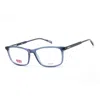 Levi's Demo Rectangular Unisex Eyeglasses Lv 1018 0pjp 55 In Blue