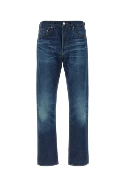 Levi's 501 Straight-leg Jeans In Light-wash Cotton In Blue