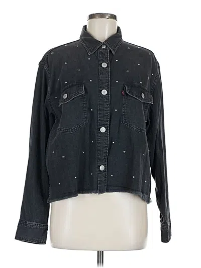 Pre-owned Levi's Denim Jacket In Black