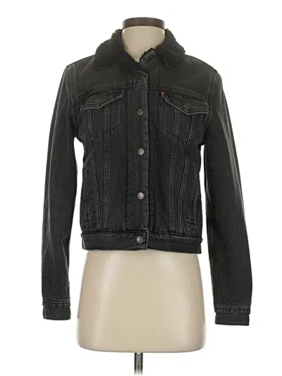Pre-owned Levi's Denim Jacket In Black