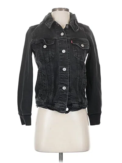 Pre-owned Levi's Denim Jacket In Black
