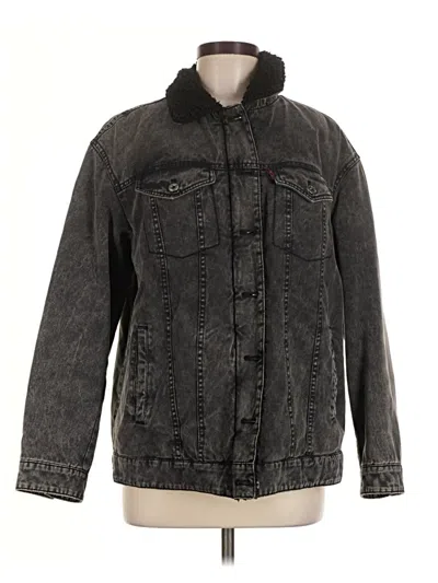 Pre-owned Levi's Denim Jacket In Black