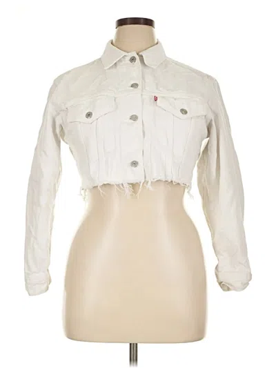 Pre-owned Levi's Denim Jacket In Ivory