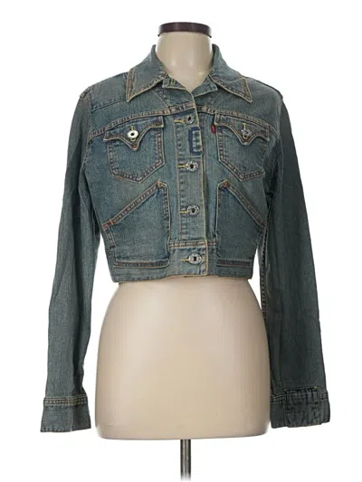 Pre-owned Levi's Denim Jacket In Teal
