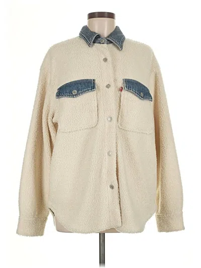 Pre-owned Levi's Denim Jacket In White