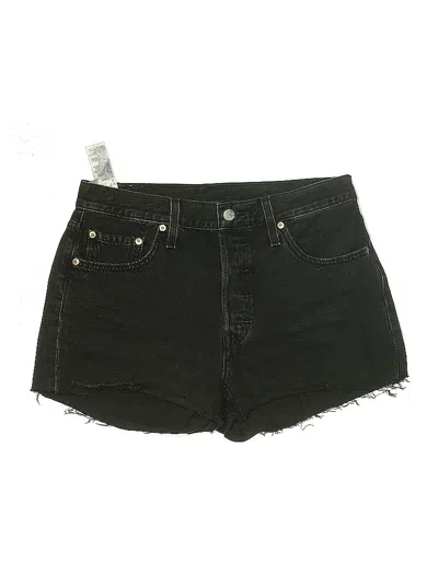 Pre-owned Levi's Denim Shorts In Black