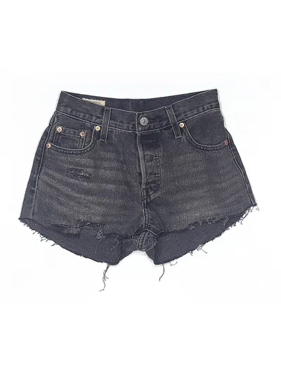 Pre-owned Levi's Denim Shorts In Black
