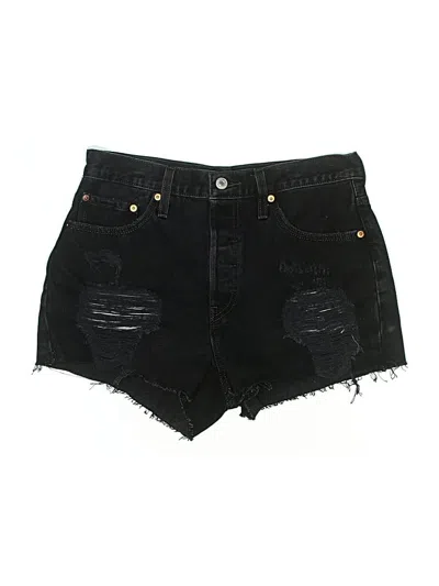 Pre-owned Levi's Denim Shorts In Black