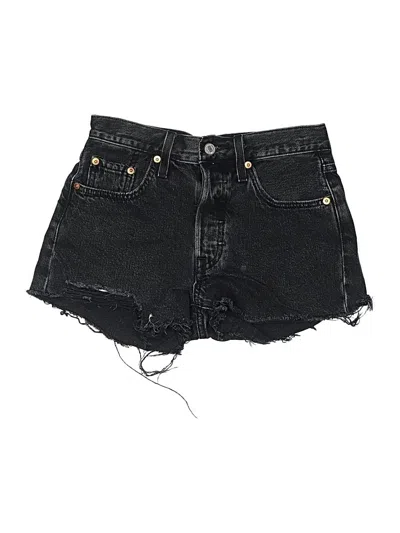 Pre-owned Levi's Denim Shorts In Black