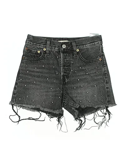 Pre-owned Levi's Denim Shorts In Black