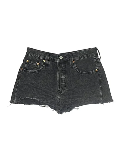 Pre-owned Levi's Denim Shorts In Black